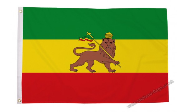 Ethiopia with Lion (Rasta) Flag